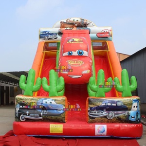 Fabricants de produits gonflables, toboggan gonflable pour voiture, thème Mc Queen, toboggan aquatique gonflable <span class=keywords><strong>avec</strong></span> <span class=keywords><strong>piscine</strong></span> pour enfants, terrains de jeux extérieurs - Product Image 5