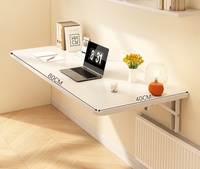 Bureau mural pliable et table d'étude pliante pour balcon, design flottant d'angle