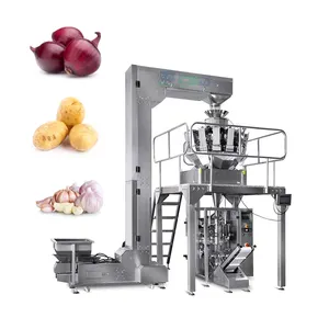 Automatic Weighing Packing System Macaroni Sugar Beans Large Chocolate Bar Fruit And Vegetable Vertical Packaging Machine