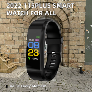 2022 Лидер продаж 115 плюс умный фитнес трекер ремешок для мужчин и женщин водонепроницаемый спортивный браслет на запястье TFT экран совместим с IOS - Product Image 2