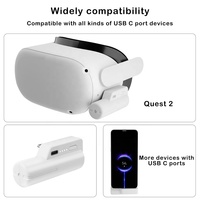 Chargeur 5000mAh Type-C pour Oculus Quest 2 batterie batterie externe de casque VR à charge rapide pour accessoires Meta/Oculus Quest 2