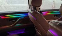Luz Ambiental Dinámica Cardoo para BMW Serie 5 F10 F11 F18 2011-2017, Actualización de Iluminación Ambiental Interior del Automóvil de 64 Colores, Accesorios