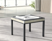 Table de Mahjong Américain Whirlwind, Machine Automatique Pliante en Métal pour 4 Joueurs, Portable avec Porte-Gobelets et Tiroirs, Ensemble de Jeu de Poker