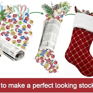 Chaussettes de <span class=keywords><strong>Noël</strong></span> de luxe en gros à motif diamant, chaussettes de <span class=keywords><strong>Noël</strong></span> rouges et blanches à carreaux avec paillettes dorées, décorations suspendues pour <span class=keywords><strong>cheminée</strong></span> - Product Image 4