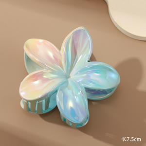 Nuovo all'ingrosso di Qianjin fiore tropicale capelli artiglio clip | Stile hawaiano spiaggia accessori per capelli da sposa per le donne - Product Image 6