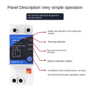 Graffiti 4G Internet Things <strong>Digital</strong> Intelligent Mini <strong>Remote</strong> <strong>Control</strong> <strong>Switch</strong> Plastic Industrial Use DIN Mounting Li Protection Air - Product Image 2