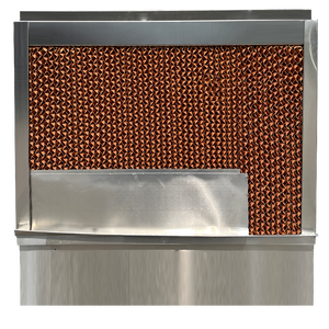 304 Edelstahl rahmen 15cm Breite 100*100cm Geflügelfarm Belüftung Verdunstung wasser kühl kissen Nass vorhang mit Pumpe - Product Image 4