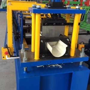 Tự động PLC nửa vòng mạ kẽm kim loại nước mưa máng xối hồ sơ lạnh cuộn hình thành máy - Product Image 4