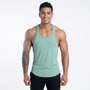 Camiseta sin Mangas de Venta Directa de Fábrica, Camiseta sin Mangas de Tela Transpirable de Alta Calidad para Hombre, Camisetas sin Mangas para Gimnasio y Ejercicio - Product Image 1