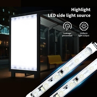 Diguang Ip62 Edge Light 220V Bannière Boîte à Lumière Double Face Bar Led pour Publicité Tissu Boîte à Lumière