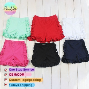 Số lượng lớn Bán Buôn Quần áo trẻ em mùa hè Quần Short Cotton mềm bé gái Ruffle Thiết kế quần áo - Product Image 5