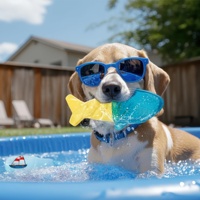 Jouet à mâcher rafraîchissant pour chien AFP, résistant aux morsures, avec corde, durable, flottant sur l'eau, jouet à mâcher qui couine pour la plage et la piscine