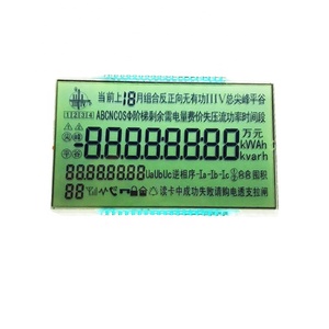 จอแสดงผล htn LCD 1/4BIAS 1/8หน้าที่แสดงส่วนสำหรับมิเตอร์ไฟฟ้าสามช่องที่มีอุณหภูมิในการทำงาน40 ~ 85แบบกำหนดเอง - Product Image 1