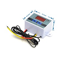Contrôleur de température numérique XH-W3001 avec interrupteur et commande de température - Plage de fonctionnement de -50 à 110 °C