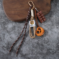 Nouveau Porte-clés Pendentif Pain Mignon Miu, en PVC, pour Eau Alcaline, Décoration de Sac à Dos pour Étudiants et Couples, Style Maillard Automne Hiver