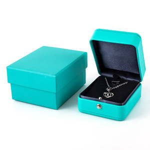 Scatola per Gioielli di Lusso Quadrata con Coperchio a Cerniera, Confezione Premium per Anelli, Collane <span class=keywords><strong>e</strong></span> Accessori - Product Image 2