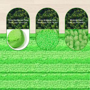 Recharge de tampon de vadrouille en microfibre réutilisable compatible avec les tampons Swif-fers WetJet pour le nettoyage des sols - Product Image 3