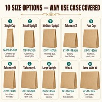 Sac de courses en papier kraft coloré avec poignée torsadée, plus de 15 couleurs, 10 tailles, base doublement collée, impression personnalisée OEM, vente au détail à emporter