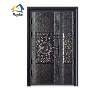 Puerta Magellan, Diseño de Puerta Doble Pequeña para Entrada Principal, Puerta Exterior de Metal, Precio de Puerta de Aluminio Fundido - Product Image 6