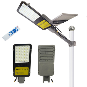Lampadaires solaires LED en aluminium à haute luminosité, étanches IP66, pour extérieur, avec télécommande, alimentation par batterie, éclairage routier, haute performance CE RoHS - Product Image 1