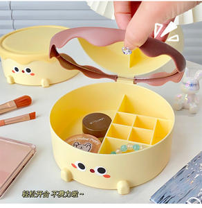 Torta di <span class=keywords><strong>cioccolato</strong></span> <span class=keywords><strong>specchio</strong></span> per il trucco con scatola di immagazzinaggio portatile di grande capacità di gioielli scatola di immagazzinaggio <span class=keywords><strong>specchio</strong></span> Desktop <span class=keywords><strong>specchio</strong></span> cosmetico - Product Image 6