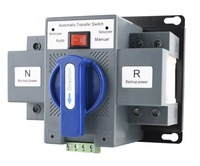 Penjualan Langsung Pabrik Saklar Transfer Otomatis Dual Power ATS untuk Penggunaan Rumah Tangga Tingkat PC 110V Switch 2P 63A