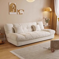 Sofá Cama Convertible de Tela Moderno de 3 Plazas para Dormitorio u Hotel, Muebles Plegables para Sala de Estar a Bajo Precio