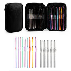 Vente directe d'usine métal 22 crochet laine crochet ensemble alumine <span class=keywords><strong>pull</strong></span> écharpe aiguille à tricoter fine dentelle aiguille - Product Image 2