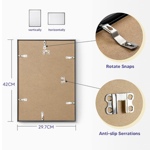 Cadres d'affiches personnalisés modernes Cadre d'affiches murales en aluminium Vente en gros Cadre photo doré <span class=keywords><strong>50x70</strong></span> avec <span class=keywords><strong>verre</strong></span> - Product Image 6