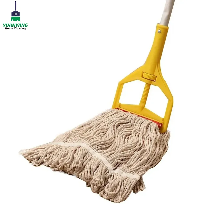 Temizlik ürünleri mops zemin temizleme pamuk mops ile metal sopa