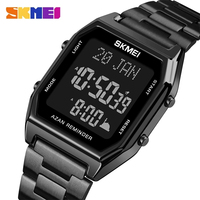 Jam Tangan Digital Sport Mewah Pria SKMEI 1763, Alarm LED, Kronograf, Mesin Quartz Buatan Jepang, Tahan Air 30M, Stainless Steel