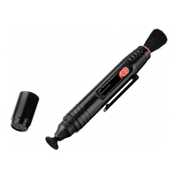 Brosse professionnelle pour le nettoyage des lentilles avec brosse douce tête en carbone double face pour le nettoyage des empreintes digitales des lunettes de lentilles optiques
