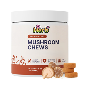 Masticables Blandos con Extracto de Hongo Orgánico Real para Perros, Absorción Rápida, Apoyo Inmunológico, Salud Intestinal, de la Piel, Articular y de la Columna Vertebral, Reishi 2.2g/unidad - Product Image 1