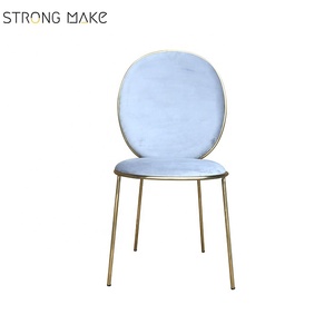 Hôtel <span class=keywords><strong>restaurant</strong></span> ou café utilisation velours tissu sans <span class=keywords><strong>bras</strong></span> chaise de table à manger - Product Image 2