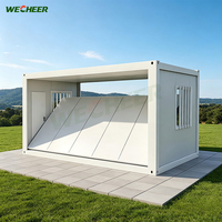 Maison conteneur pliable entièrement meublée Wecheer, maison préfabriquée pliable, maisons conteneurs pliables pour bureau