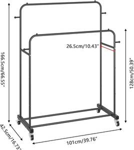 Présentoir de Luxe pour Vêtements, Étagères Murales en Métal Noir pour Boutiques - Product Image 1