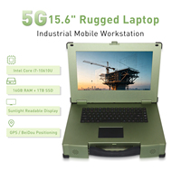 Computadora Portátil Resistente con Intel Core I7-10610U, 32 GB de RAM, 1 TB de Almacenamiento, 5G, GPS, GNSS, Pantalla Legible Bajo la Luz Solar, Computadora Industrial para Campo, Windows