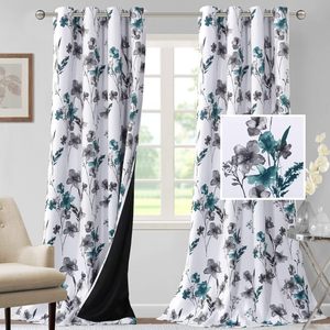 XinLan personnalisé 100% polyester fenêtre rideau salon Triple couche impression rideaux occultants - Product Image 5