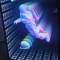 Enseigne au néon magique multicouche personnalisée Mini lettres LED Infinite Neon Sign Letter Tunnel Infinity Mirror for Display