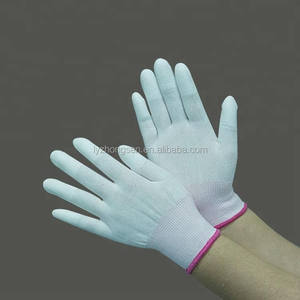 Popular 13G Poliéster Tejido Blanco <span class=keywords><strong>PU</strong></span> Guantes Recubiertos - Product Image 2