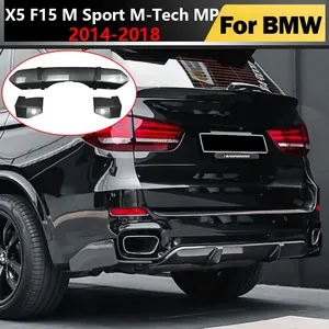 สำหรับ F15 M Sport M-Tech ปี 2014 2015 2016 2017 2018 ชุดแต่งดิฟฟิวเซอร์กันชนหลัง สปอยเลอร์ ฝาครอบด้านข้าง อุปกรณ์ตกแต่งรถยนต์ - Product Image 1