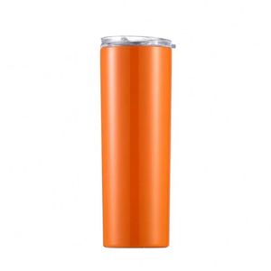 Gobelet droit à double paroi en acier inoxydable 304 de 20 oz avec logo personnalisé, pour le bureau et la maison, avec couvercle - Product Image 5