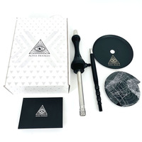 Chicha arabe noire X Russian ALPH, livraison directe d'usine, emballage en boîte cadeau blanche, personnalisable avec votre logo Narghile.