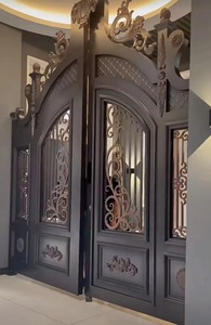 Cổng nhôm sân phong cách Châu Âu đúc nhôm cổng biệt thự cửa Điện Cổng vườn - Product Image 2