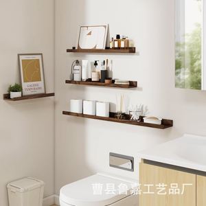 Customized Wooden <b>Wall</b> <b>Shelves</b> Rectangle 4 Layers <b>Wall</b> <b>Mounted</b> Home Decoration Display Rack Solid Wood Single Panel <b>Shelf</b> - Product Image 2