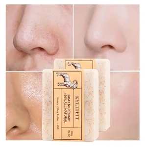 Savon au Lait de Chèvre de Thaïlande Marque Blanche, Infusé au Sel Marin et à l'Huile de Coco, Éclaircissant, Blanchissant, Antiseptique, Amincissant pour Peau Sensible - Product Image 6