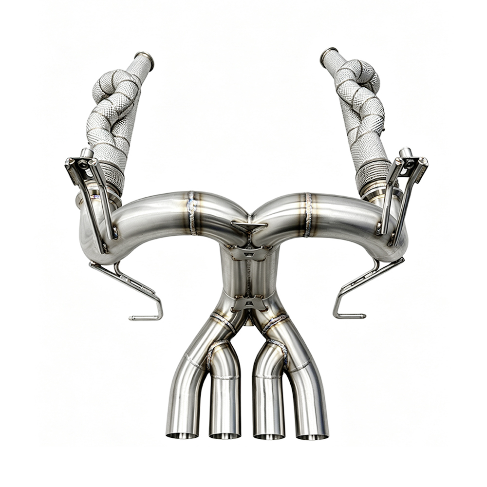 VantaFlow Stainless Steel 304 Full Exhaust System for Lamborghini Aventador LP700 6.5L 2011-2016 Straight Downpipe and Catback Exhaust