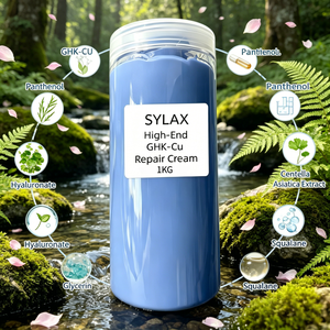 <span class=keywords><strong>Crema</strong></span> de Péptidos de Cobre Azul GHK-Cu al por Mayor, 1 kg, Antienvejecimiento, Reparación de la Barrera Cutánea, <span class=keywords><strong>Hidratante</strong></span> Facial para Piel Sensible, OEM ODM Disponible - Product Image 2