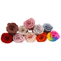 AYOYO Emballage personnalisé OEM, Meilleures ventes, Têtes de roses Austin naturelles préservées, Fleurs artificielles de qualité supérieure