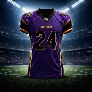 Camiseta Deportiva Personalizada de Fútbol Americano Morada, de Secado Rápido, Transpirable, Ligera y Duradera, Uniforme de Equipo - Product Image 1